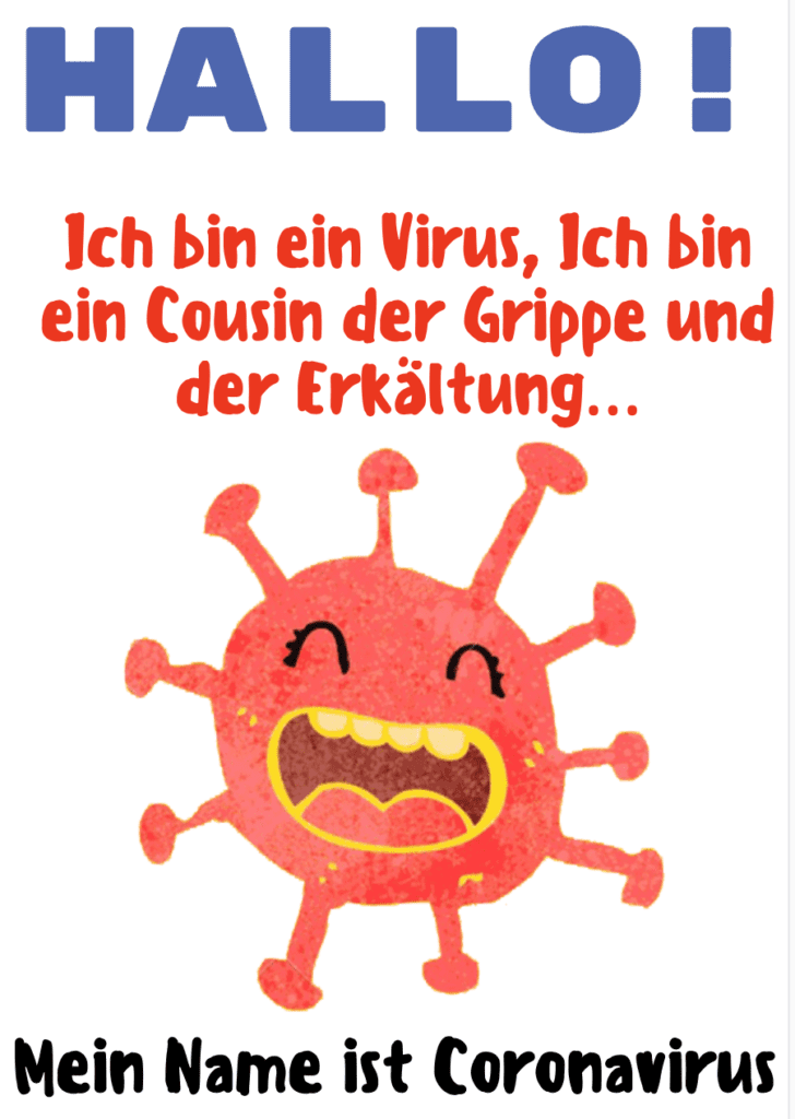 Hallo, ich bin das Coronavirus