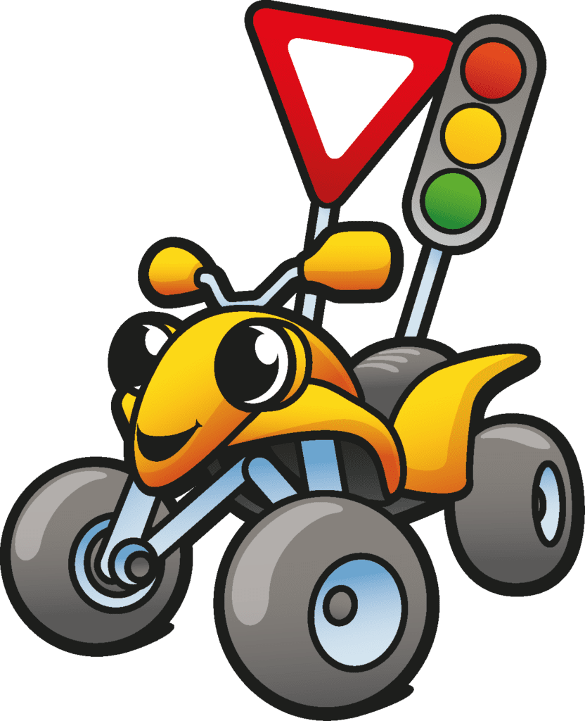 Kiddi-Car Kinderverkehrstraining Kiddi-Car Club 1 Kiddi-Car Logo Quadly