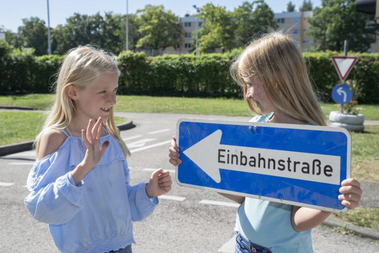 Kiddi-Car Kinderverkehrstraining FAQ 2 Einbahnstraße Verkehrszeichen Schild