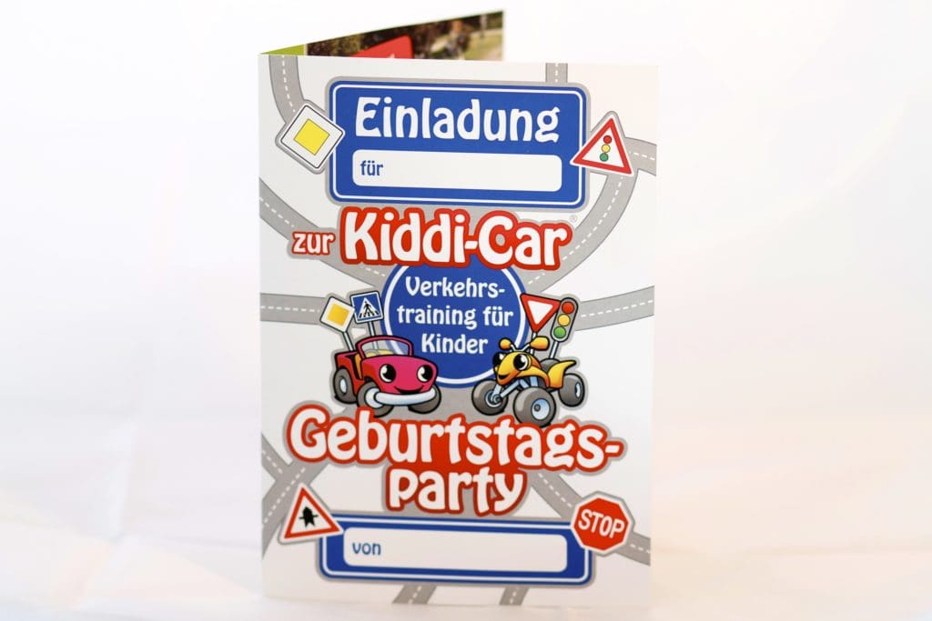 Kiddi-Car Quadfahren EInladungskarte Kindergeburtstag